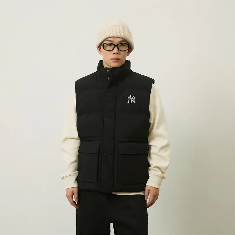 MLB New York Yankees Basic Collection 24FW Down Vest Unisex Black-5