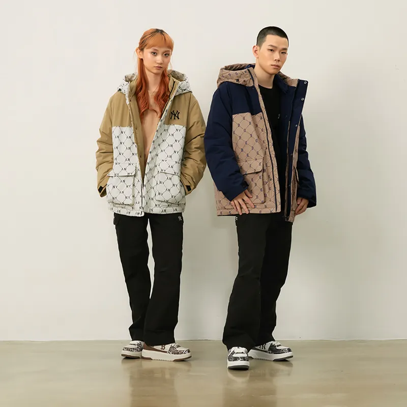 MLB MONOGRAM Collection New York Yankees FW24 Jacket Unisex Cream-2