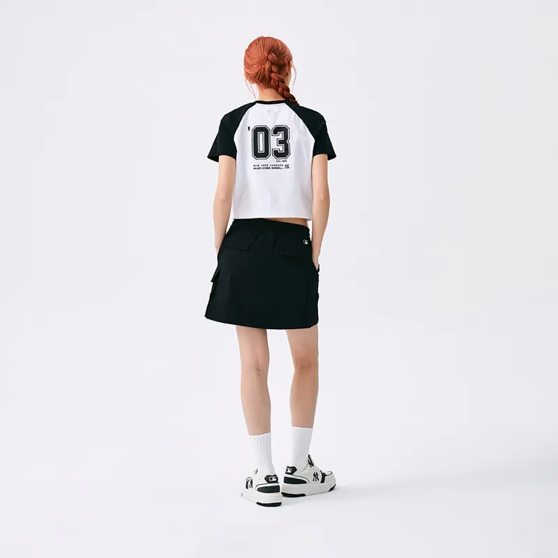 MLB New York Yankees Basic Collection SS25 Cargo Short Skirts Women's Black-5