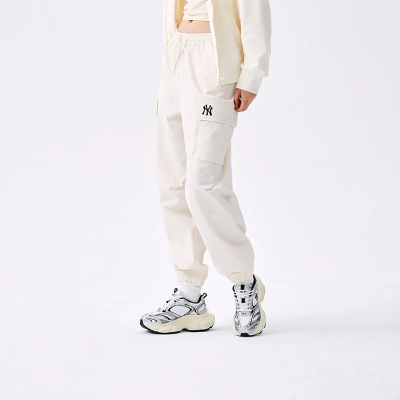MLB New York Yankees Casual Pants Unisex Hemp Cream-3