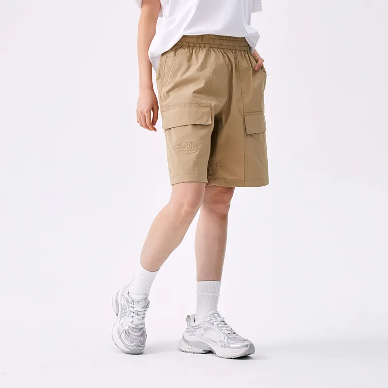 MLB Preppy Style Collection Basic Boston Red Sox SS25 Cargo Shorts Unisex Khaki-3