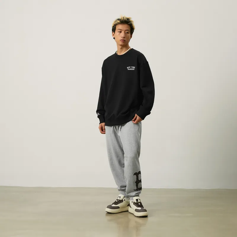 MLB New York Yankees Basic Collection 24FW Pre Fall Pullover Sweatshirt Unisex Black-5