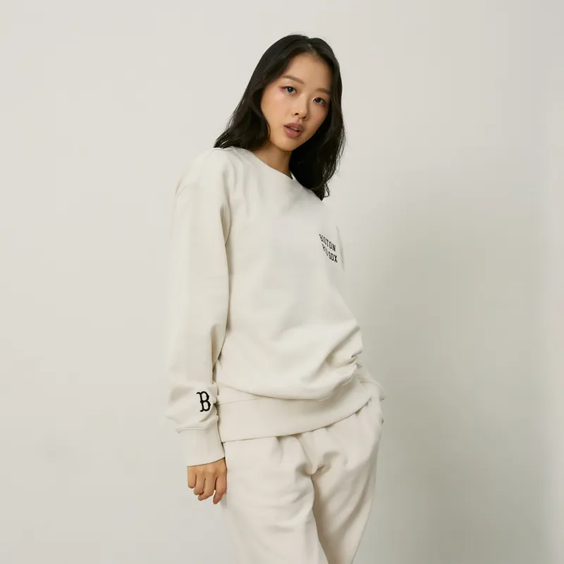 MLB Boston Red Sox Basic Collection 24FW Sweatshirt Unisex Dark Cream-4