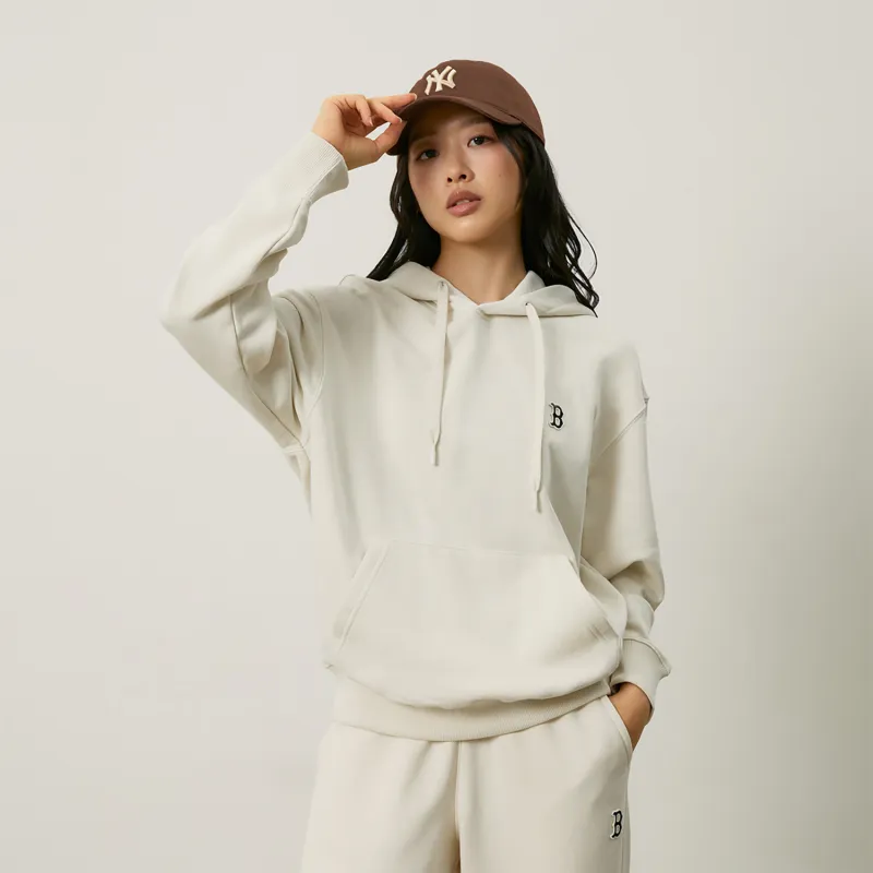 MLB Boston Red Sox Basic Collection 24FW Early Autumn Hoodie Unisex Cream-4