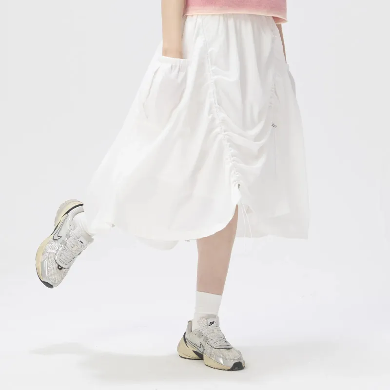 TRIP&CO Casual Long Skirt Women's White-3