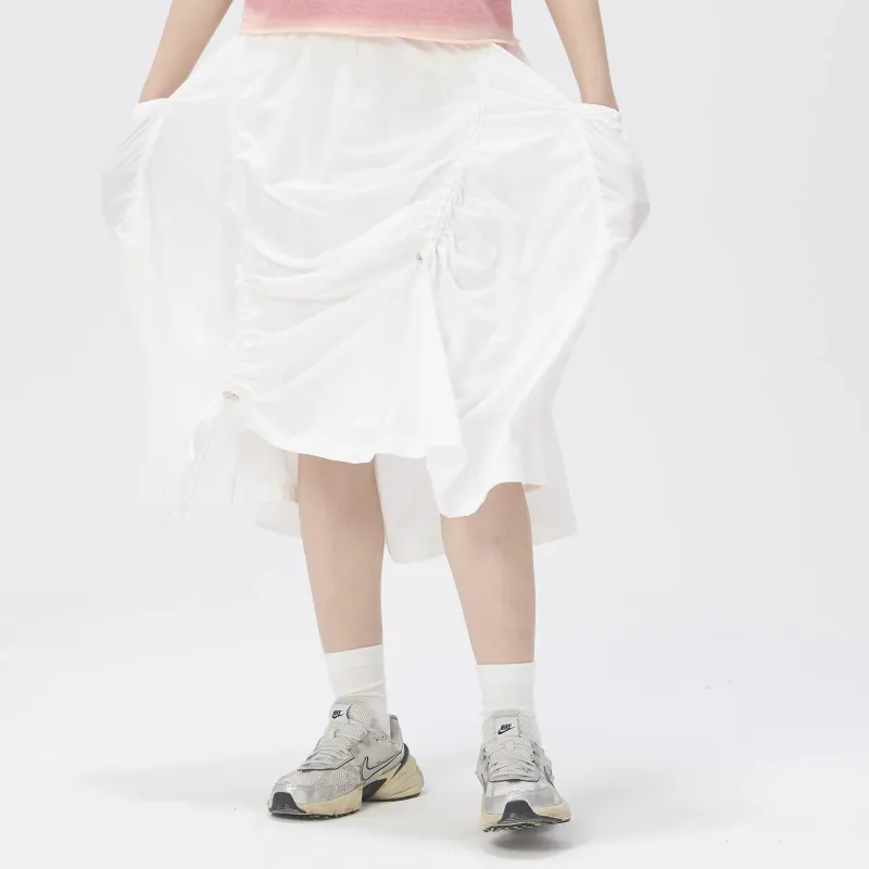 TRIP&CO Casual Long Skirt Women's White-4