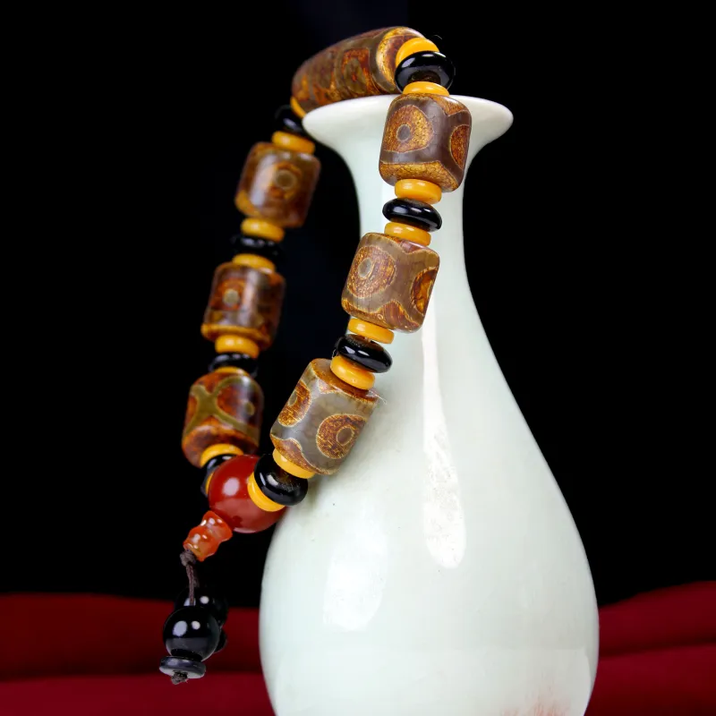 HOFINED Agate Collectibles Handheld Prayer Bead Bracelet Unisex-1