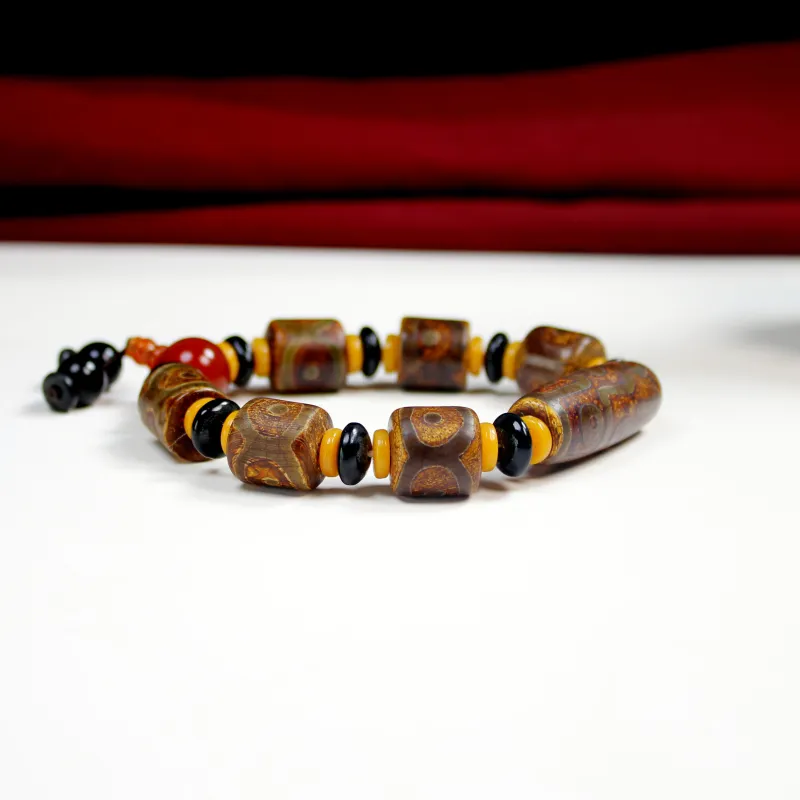 HOFINED Agate Collectibles Handheld Prayer Bead Bracelet Unisex-2