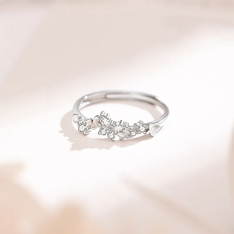 Central Fashion 925 Sterling Silver Rings Women's-7