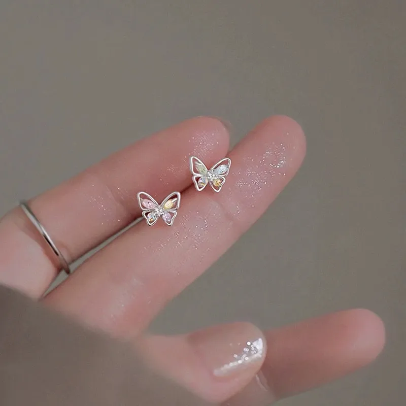 Central Fashion S925 Stud Earrings Women's-2