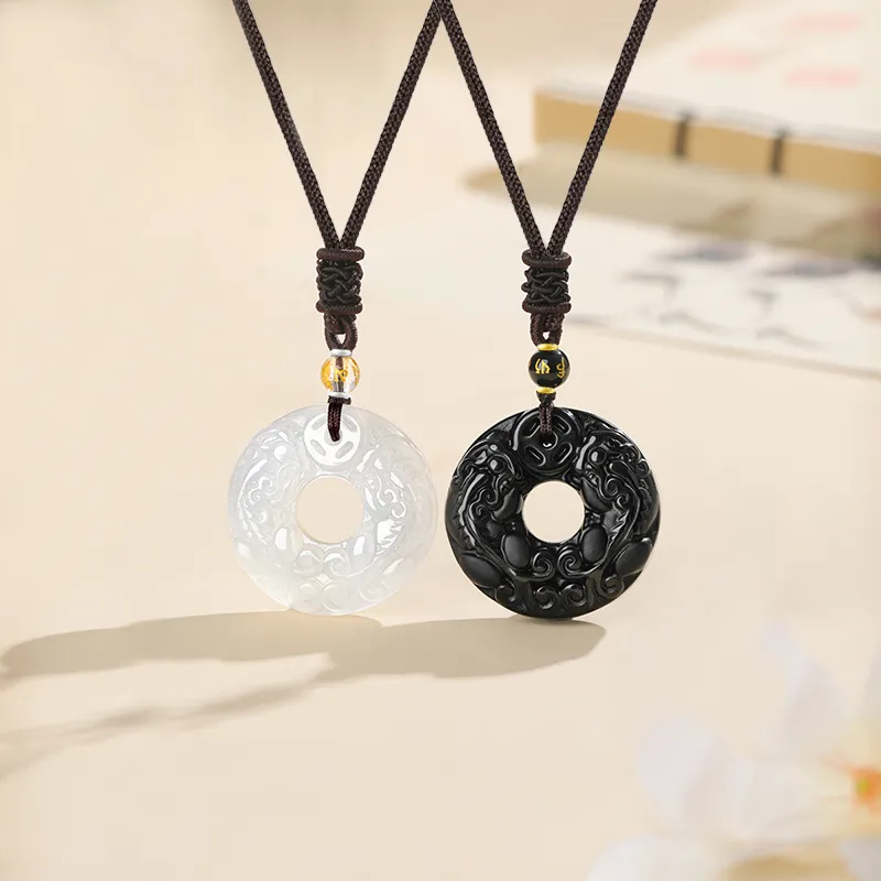 Central Fashion Chalcedony Necklaces Unisex-9