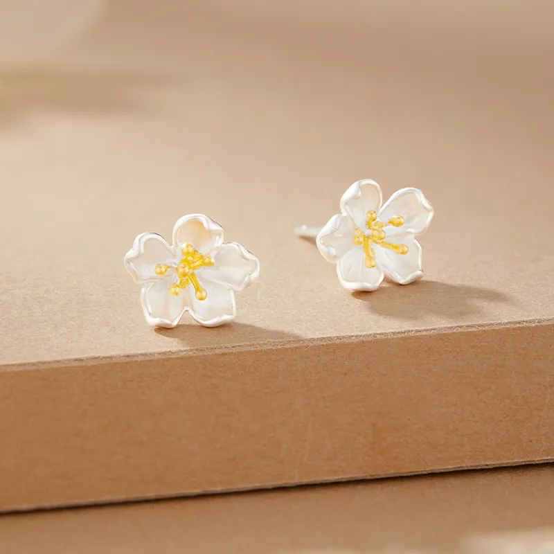 Central Fashion Silver 925 Stud Earrings Women's-1