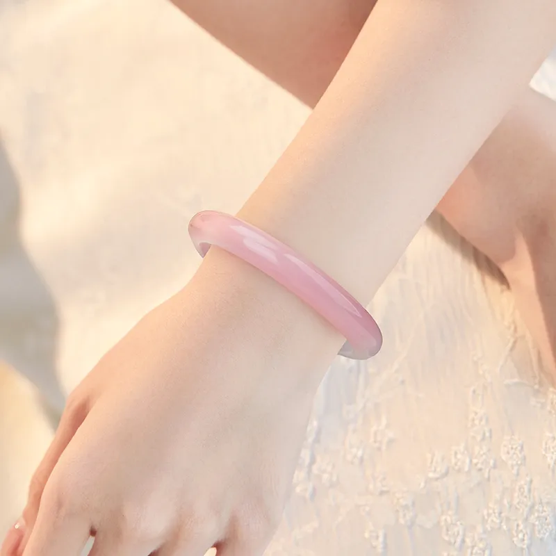 Central Fashion Chalcedony Jade Bangles Women's-4