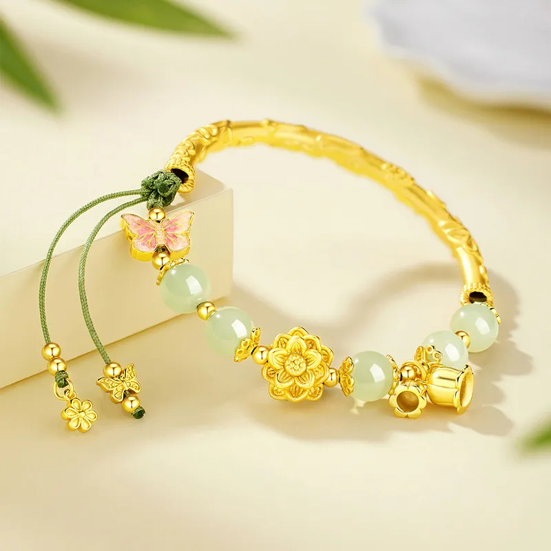 Central Fashion Bracelets Pale Greenish White Jade Women's-2