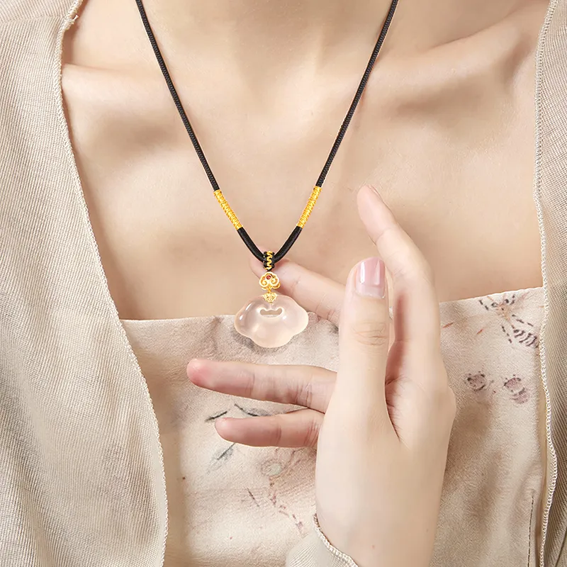 Central Fashion Chalcedony Necklaces Women's-4