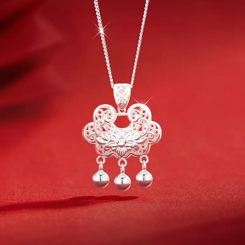 Central Fashion 999 Fine Silver Necklaces Women's-6