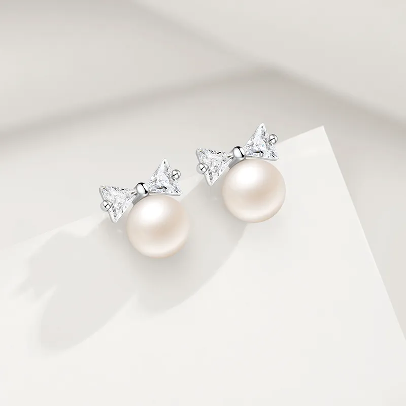 Central Fashion S925 Stud Earrings Women's-1
