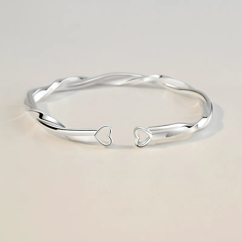 Central Fashion 999 Fine Silver Bangles Women's-2