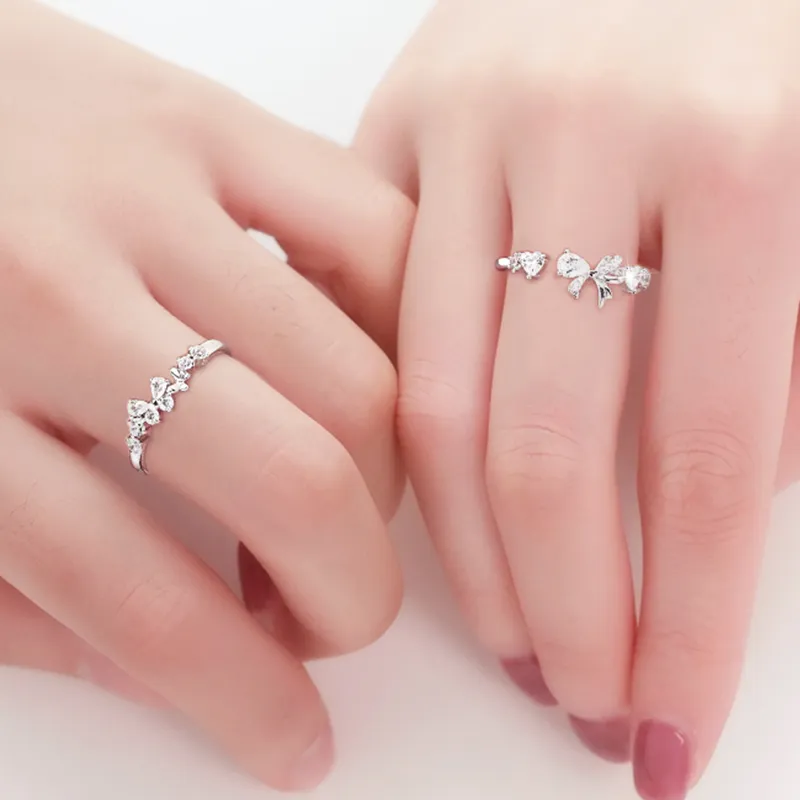 Central Fashion 925 Sterling Silver Rings Women's-13