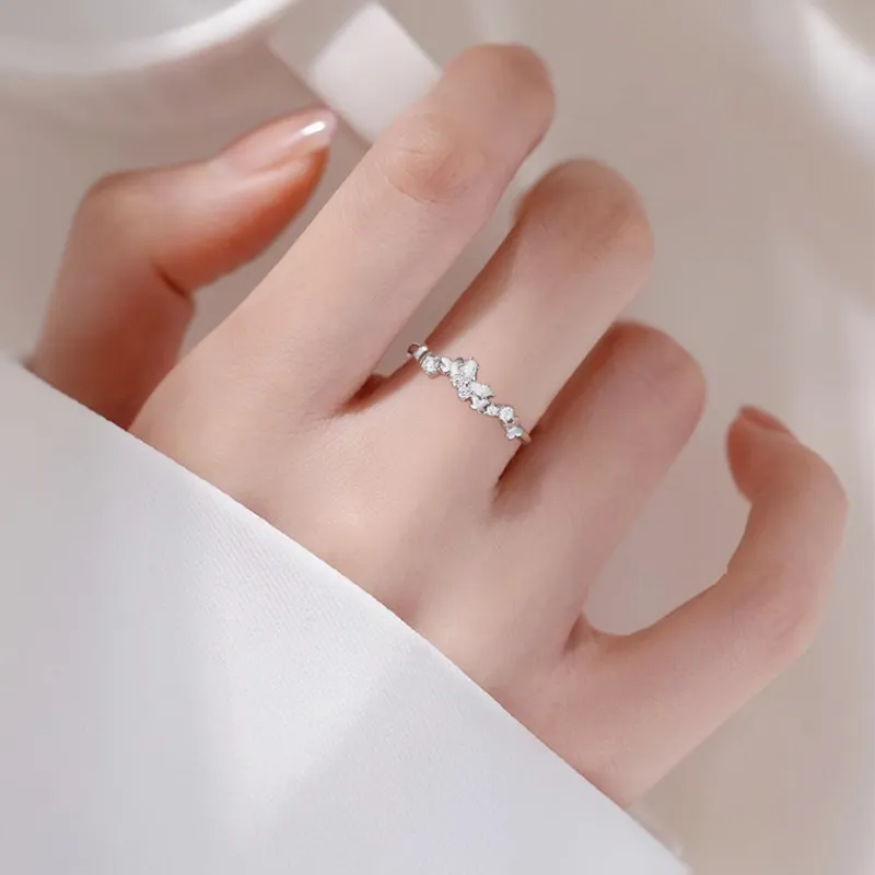 Central Fashion 925 Sterling Silver Rings Women's-9