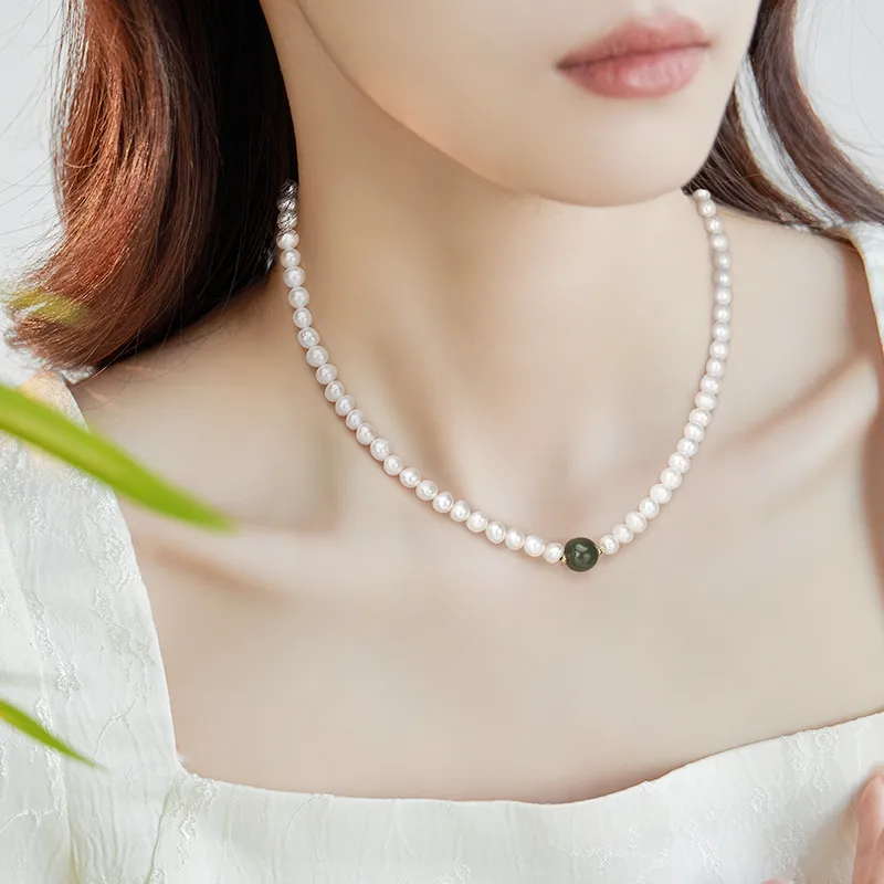 Central Fashion Pearl Necklaces Women's-2