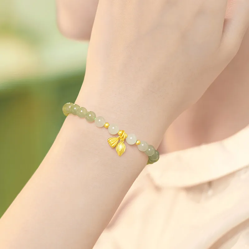 Central Fashion Bracelets Green Jade Women's-4