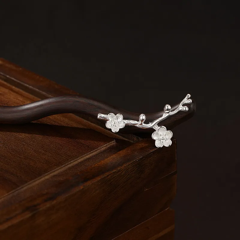 Central Fashion 925 Sterling Silver Hairpins Women's-1