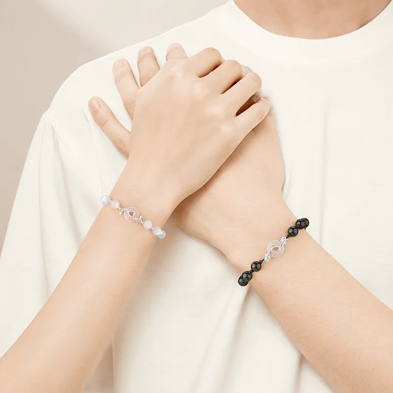 Central Fashion Chalcedony Bracelets Unisex-5