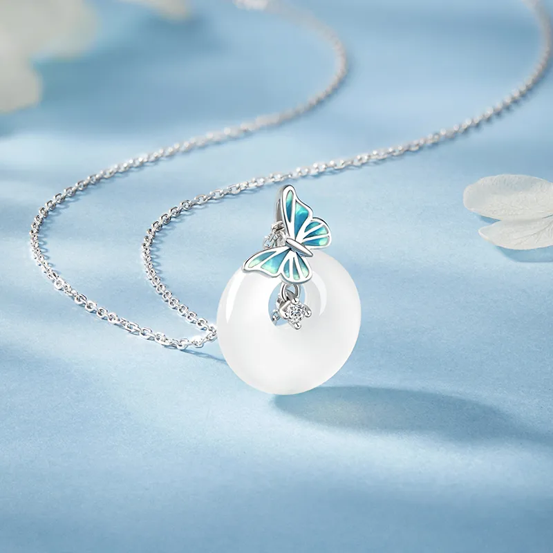 Central Fashion Chalcedony Necklaces Women's-2