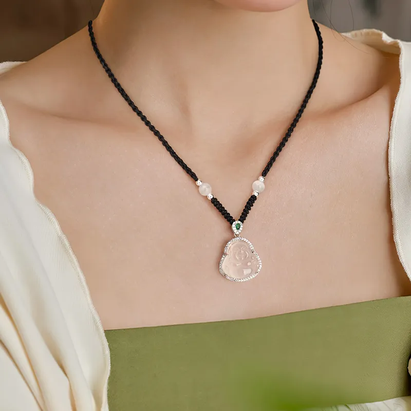 Central Fashion Chalcedony Necklaces Women's-9