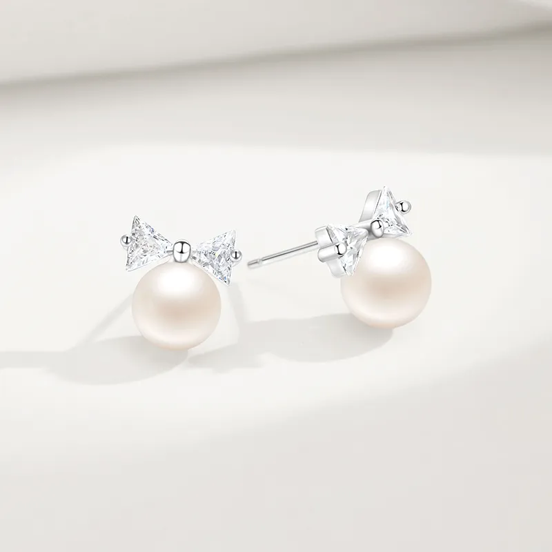Central Fashion S925 Stud Earrings Women's-2