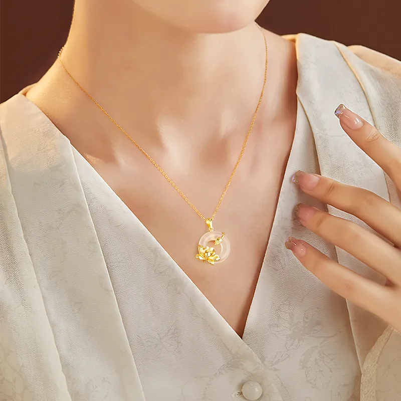 Central Fashion Chalcedony Necklaces Women's-8