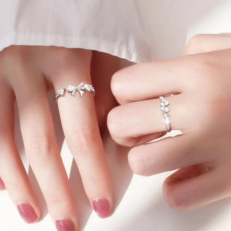 Central Fashion 925 Sterling Silver Rings Women's-18