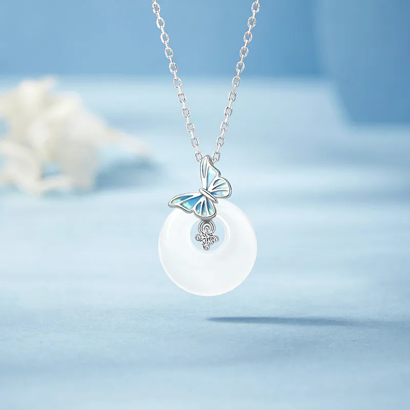 Central Fashion Chalcedony Necklaces Women's-1