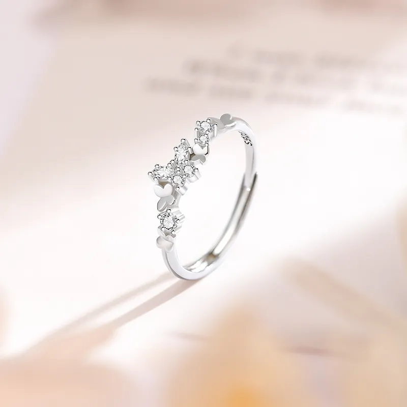 Central Fashion 925 Sterling Silver Rings Women's-6