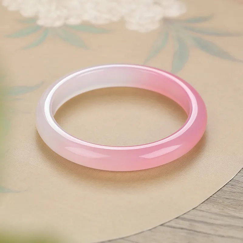 Central Fashion Chalcedony Jade Bangles Women's-1