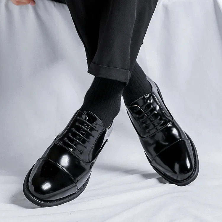 Lady's House Dress Shoes Men's Black-12