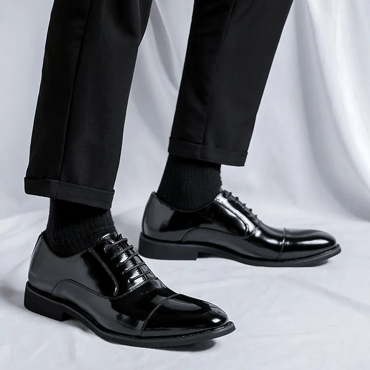 Lady's House Dress Shoes Men's Black-9