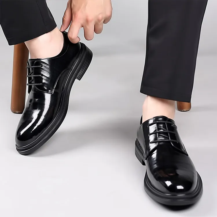 Lady's House Dress Shoes Men's Black-3