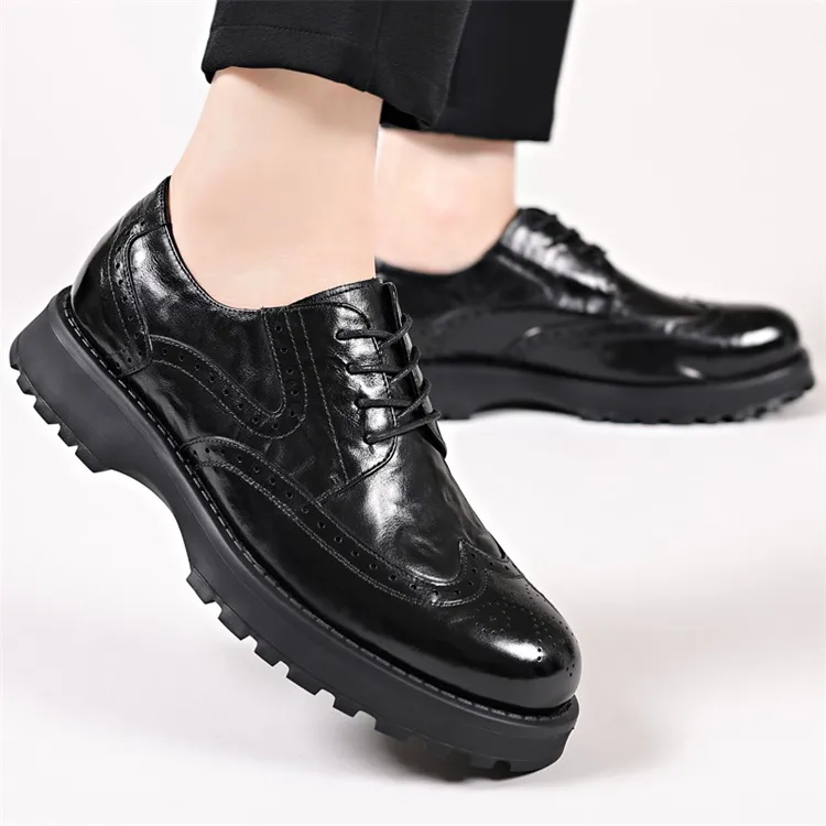 Lady's House Dress Shoes Men's Black-8