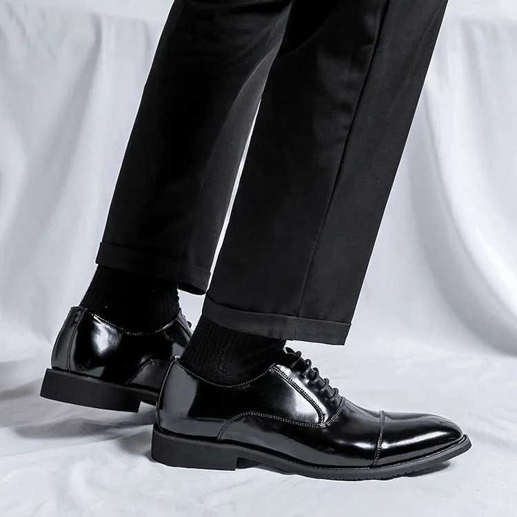 Lady's House Dress Shoes Men's Black-7