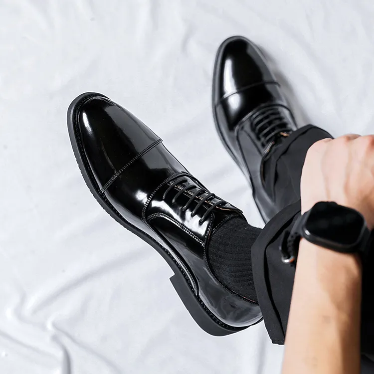 Lady's House Dress Shoes Men's Black-6
