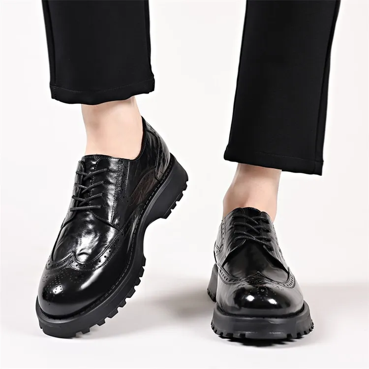 Lady's House Dress Shoes Men's Black-9