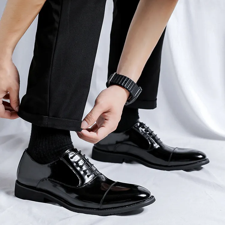 Lady's House Dress Shoes Men's Black-8