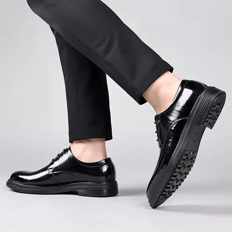 Lady's House Dress Shoes Men's Black-4