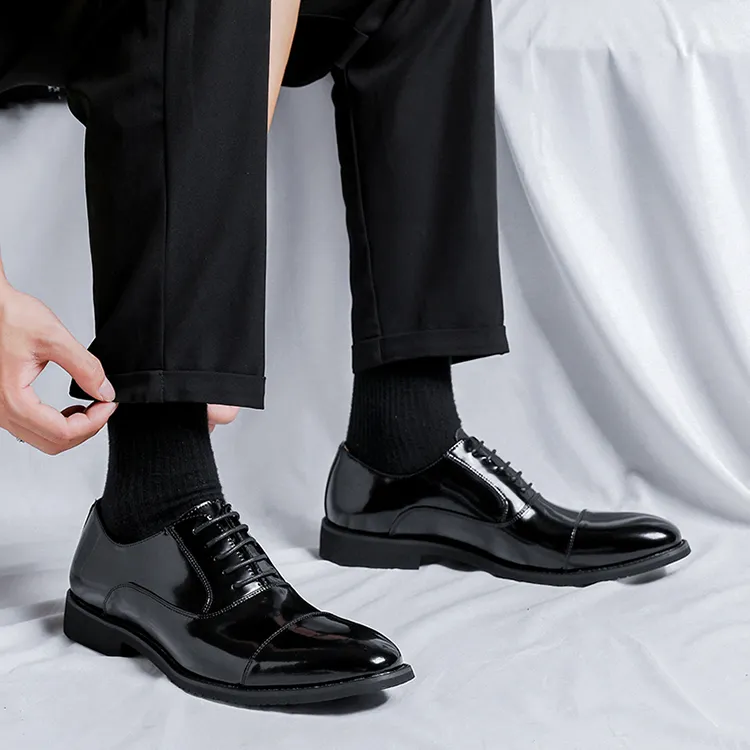 Lady's House Dress Shoes Men's Black-11