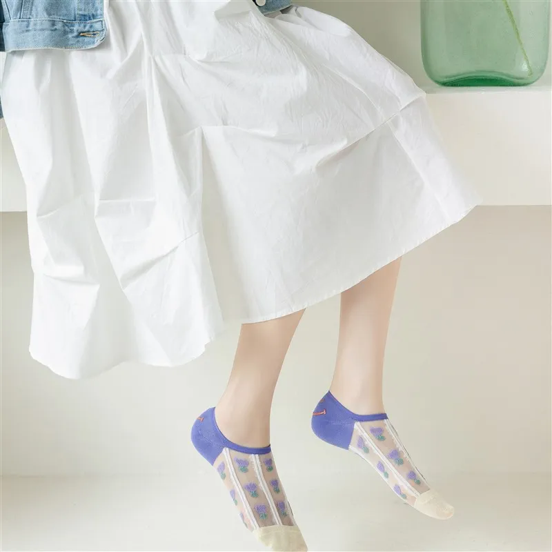 MIIOW No Show Socks Women's Combo Set-7