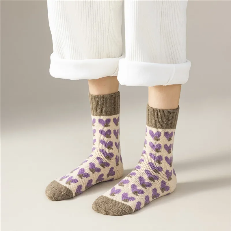 MIIOW Mid Calf Socks Women's Combo Set-2