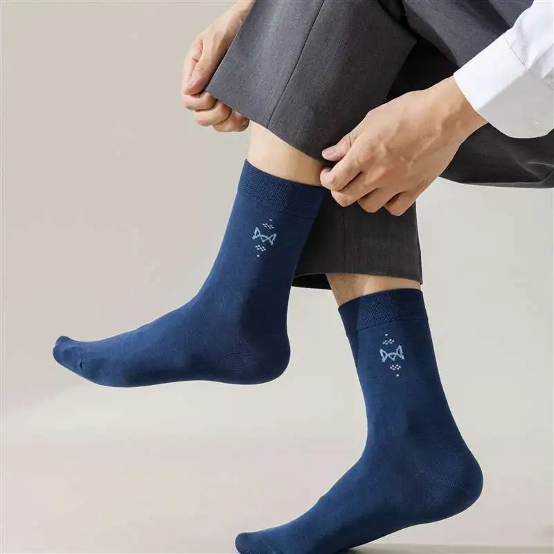 MIIOW Mid Calf Socks Men's Combo Set-9