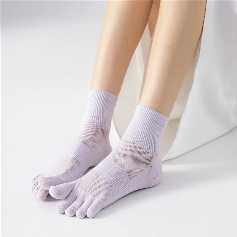 MIIOW Mid Calf Socks Women's 5 Pack-6